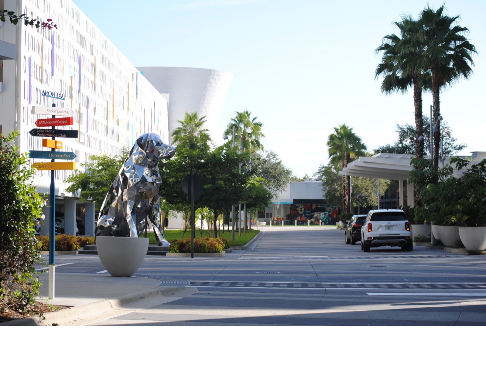 Lake Nona Town Center looking northeast in Orlando, Florida
